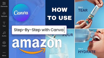 Use Canva to create HOW TO USE Infographic for Amazon listing