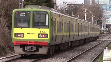 Irish Rail 8520 Class Dart Train 8630 - Sandymount Station, Dublin