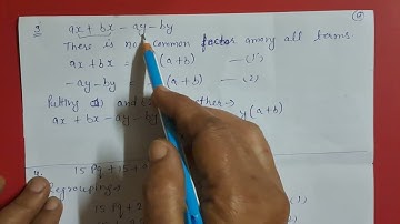 Exercise  14.1 Ques  3 Ch 14 Factorisation Class 8 Maths