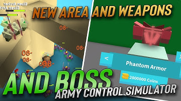 [Army Control Simulator]- NEW ENCHANTED AREA WEAPONS AND CODE!
