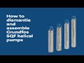 How to dismantle and assemble Grundfos SQF helical pumps