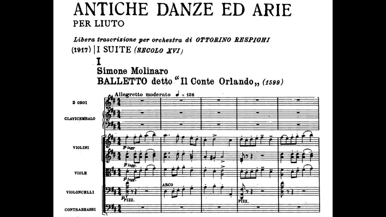 Respighi, Ottorino - Siciliana (from Antiche danze ed Arie) Sheet