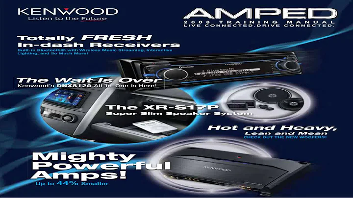 Kenwood Excelon KAC X20 2 channel car amplifier 180 watts RMS x 2