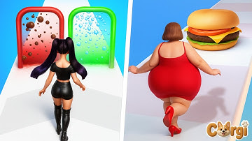 Build A Queen VS Body Race - All Levels Satisfying Walkthrough Gameplay