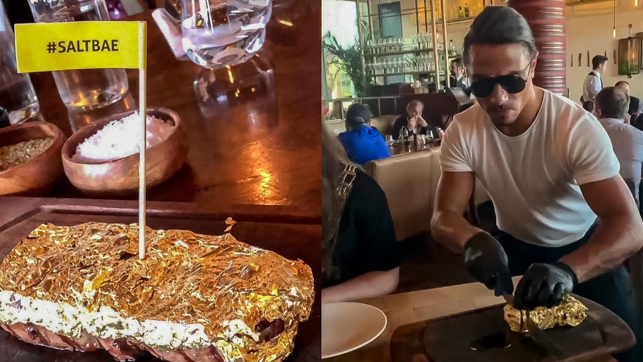 Salt Bae Cutting The Best Meat in Nusret Dubai! #14