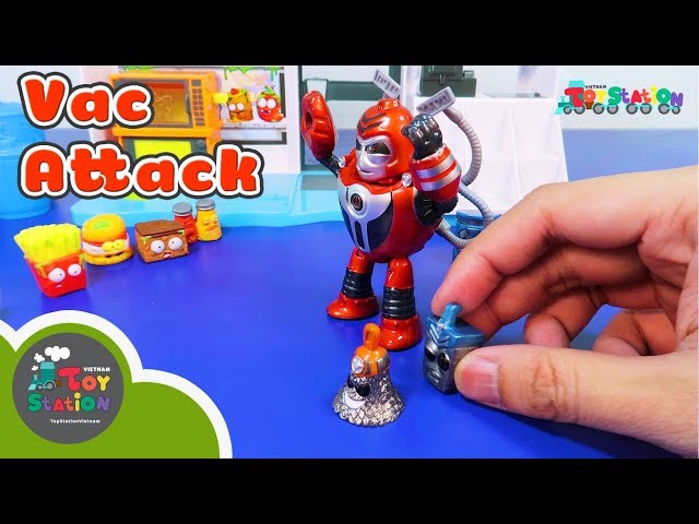 Mở đồ chơi Grossery Gang, Vac Attack trùm Clean Team xuất hiện ToyStation 168