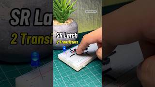 SR Latch with 2 Transistors #electronics #programming #circuitlab