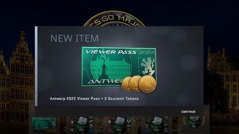 Buying the CS:GO Antwerp 2022 Major Viewer Pass + 3 Tokens.
