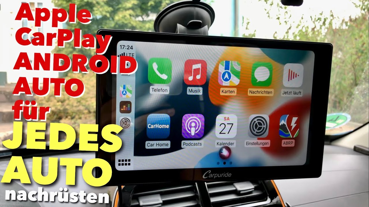 Wireless Apple CarPlay & Android Auto, 9-Zoll Tragbares Autoradio