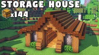 Minecraft Storage House Tutorial [How to Build]