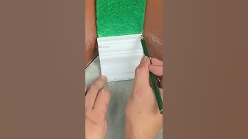 Perfect Corner Molding With Just a Pencil?! You Have to See This! 😲 #gypsum #homedecor #diytricks