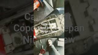 cara copot jok depan ninja rr new