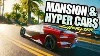 Cyberpunk 2077 - How to get the Mansion and Hypercars GET RICH FAST