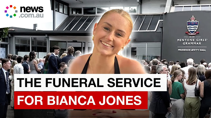 Emotional funeral service is held for Bianca Jones who died in Laos from suspected methanol poisonin