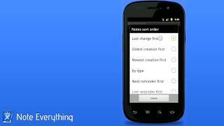 How To: Sort notes alphabetical (Note Everything) screenshot 3