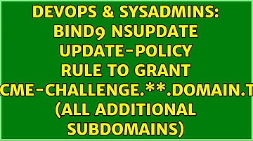Bind9 nsupdate update-policy rule to grant _acme-challenge.\*\*.domain.tld (all additional...