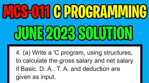 P11 - Write C program: use structures to calculate gross, net salary with Basic, DA, TA, deductions