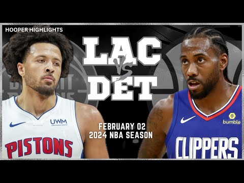 LA Clippers vs Detroit Pistons Full Game Highlights | Feb 2 | 2024 NBA Season