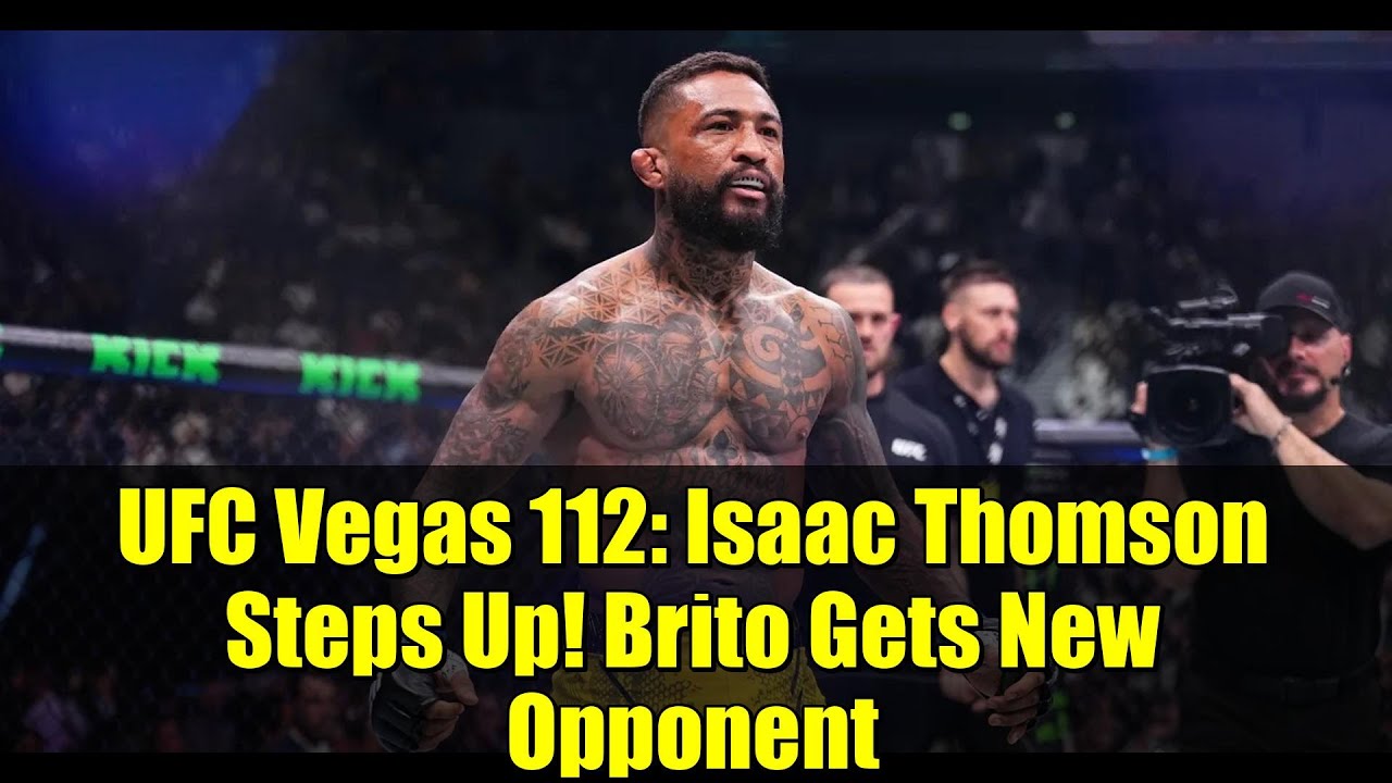 UFC Vegas 112: Айзек Томсон показывает себя с лучшей стороны! Брито получил нового соперника | Но...