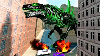 Godzilla in the big city survival in Garry's Mod
