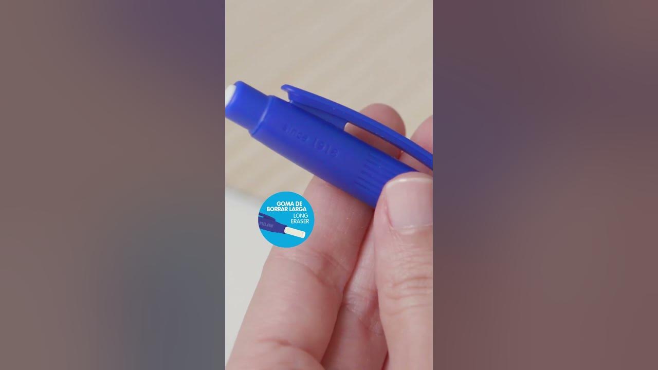 La mejor papelería 🖊️Portaminas Milan eraser&pencil con goma extra larga.  Expositores y recambios 