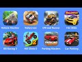 Vehicle Masters, Rallycross, Offroad Runner, Hot Slide, BB Racing 2, Hill Climb 2, Parking Masters,