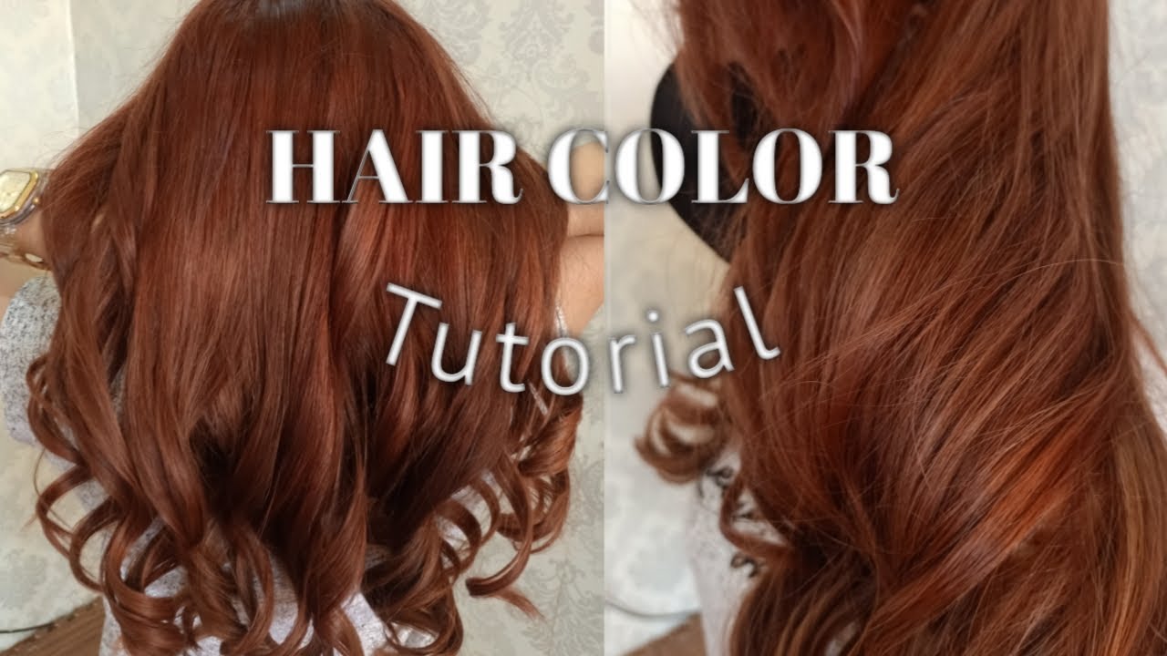 Tutorial warna  rambut  ala Tias Red  YouTube