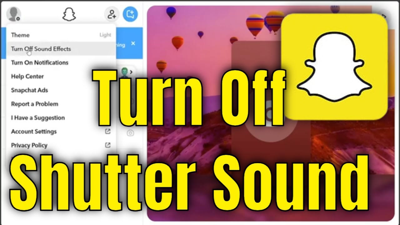 How To Turn Off Snapchat Shutter Sound [Guide] - YouTube