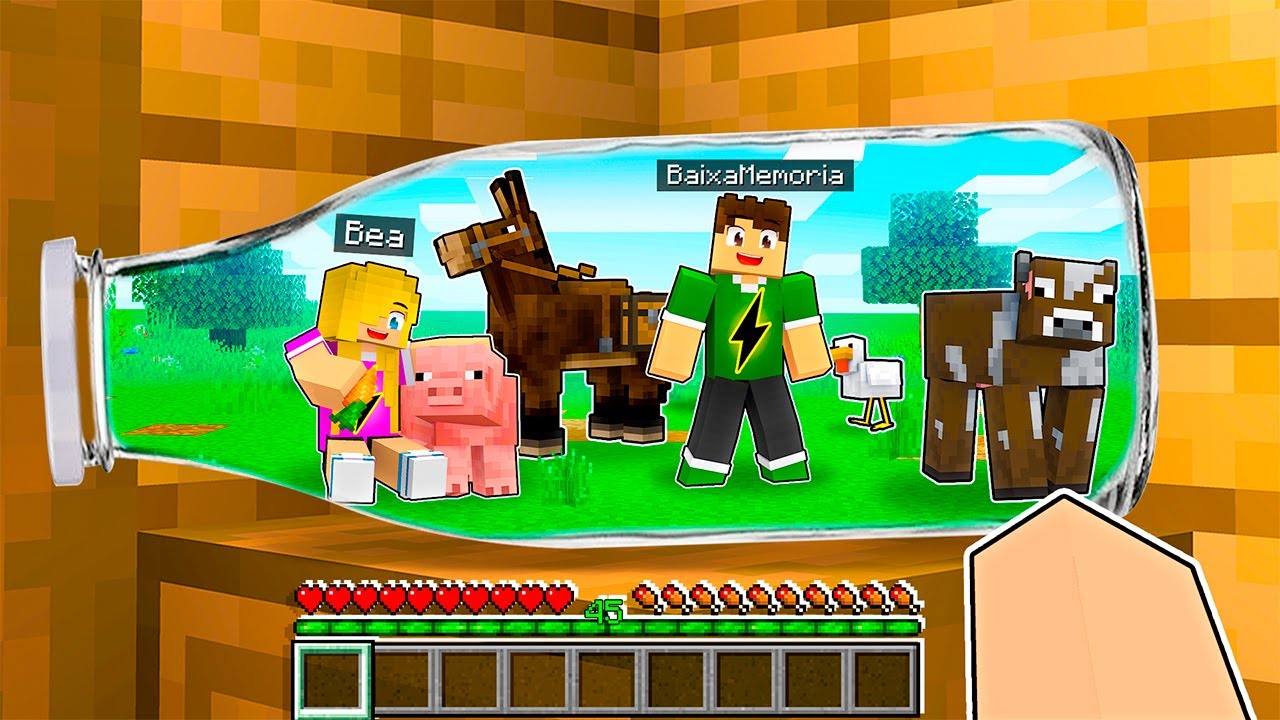 ENTRANDO NO MUNDO DOS ANIMAIS !! - Minecraft Garrafa #3