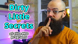 Dirty little secrets of elite PhD programs