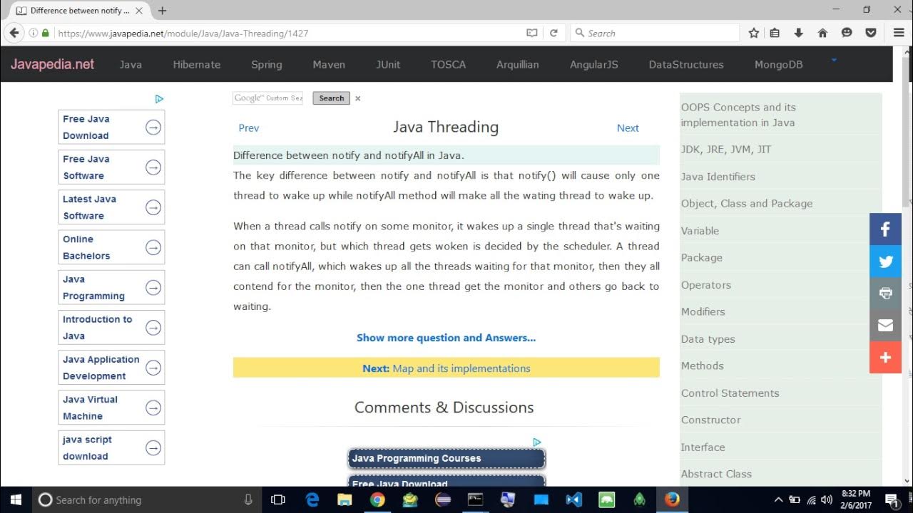 Difference between notify and notifyAll in Java. | javapedia.net - YouTube