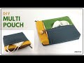 DIY Multipurpose Pouch By remnant |자투리 천으로 다용도 파우치 만들기|지퍼 파우치|zipper|Cosmetic Pouch|화장품 파우치|多目的ポーチ