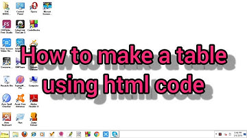 (HSC ict chapter-4)কীভাবে html code দিয়ে টেবিল তৈরি করবে?(How to create a table using html code?)