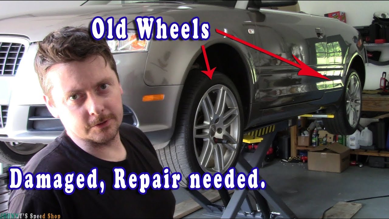 Wheel Repair and Painting Part I - Audi  Titanium LY7P