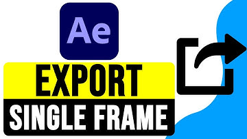 How to EXPORT SINGLE FRAME from After Effects to JPEG/PNG 2025 | Save Frame as Image After Effects