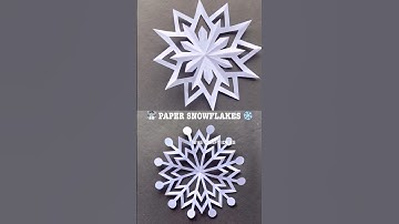 Paper Snowflakes / Easy Paper Snowflakes - How to make Snowflakes out of paper