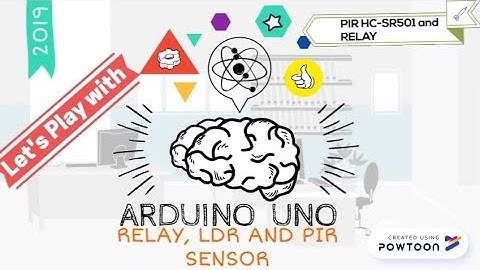 PIR motion sensor, LDR and Relay with Arduino
