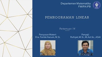 Pemrograman Linear (Bagian 1)