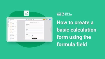 How to create a basic calculation form using the formula field | 123FormBuilder