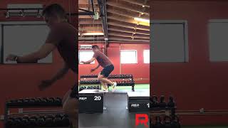 Single leg depth jump to box jump