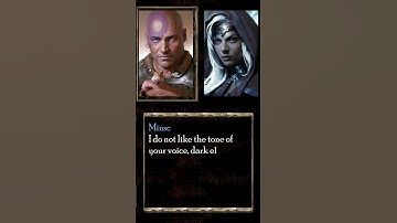 Viconia teases Minsk’s tattoo (Baldur