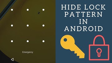 How to hide/show lock pattern in android phones