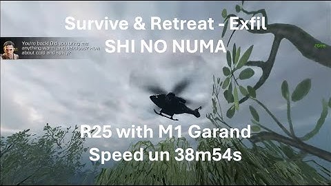 R25 with M1 Garand Speed Time 38m54s 🤩Solo Speed Run Clasic Endles S&R - Exfil in SHI NO NUMA🤩