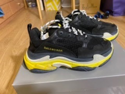 black and yellow balenciaga