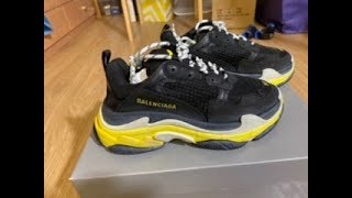 Black Balenciaga Triple S Shoes