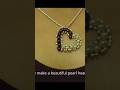 How to make a heart pendant ❤️- visit my channel for full tutorial