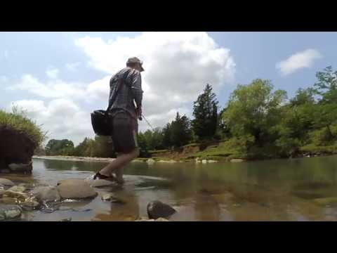 წყალწითელაზე თევზაობა სპინინგით თვითნაკეთი ყანყალებით (ზაფხული)