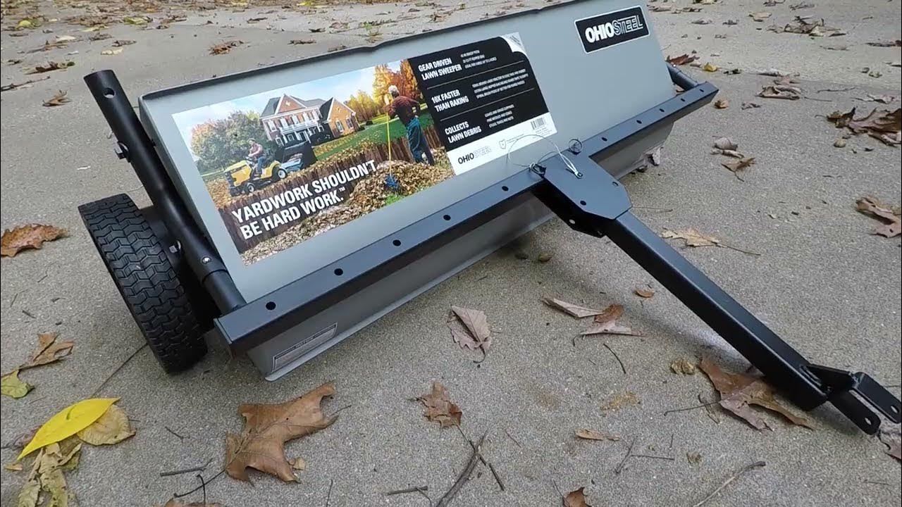 Unboxing and quick test of the 42 inch Ohio Steel Lawn Sweeper 4222V2