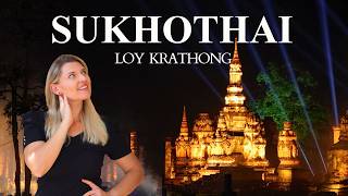 Authentic Loy Krathong in Sukhothai / Thailand