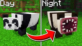 Minecraft Mobs Turn Scary at NIGHT...